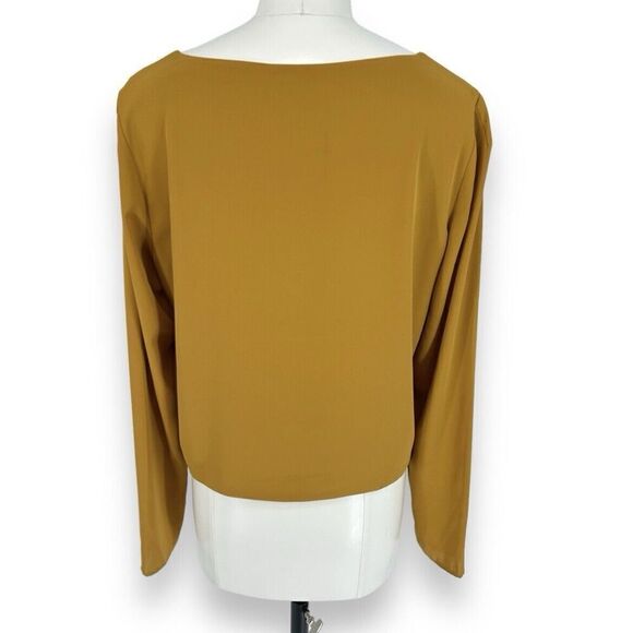 Arirzia Babaton Murphy Blouse Yellow Harvest Gold Size Medium - Picture 5 of 11